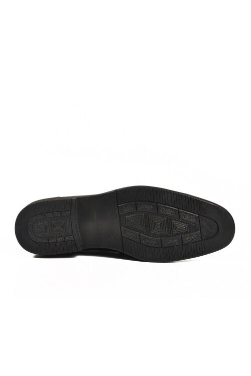 Siyah Hakiki Deri Erkek Klasik Ayakkabı 00881-26K M