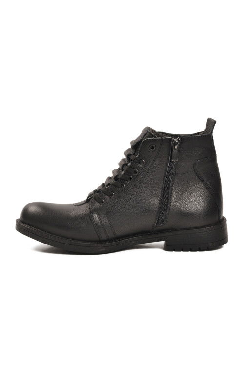 Black Genuine Leather Mens Boots 705 M