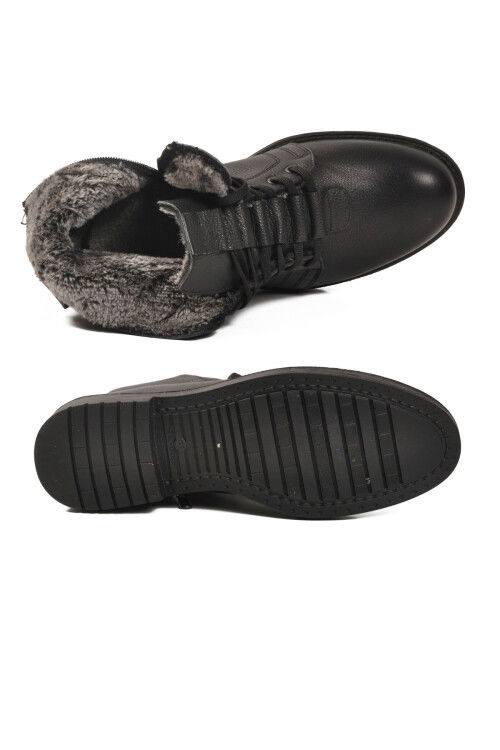 Black Genuine Leather Mens Boots 705 M