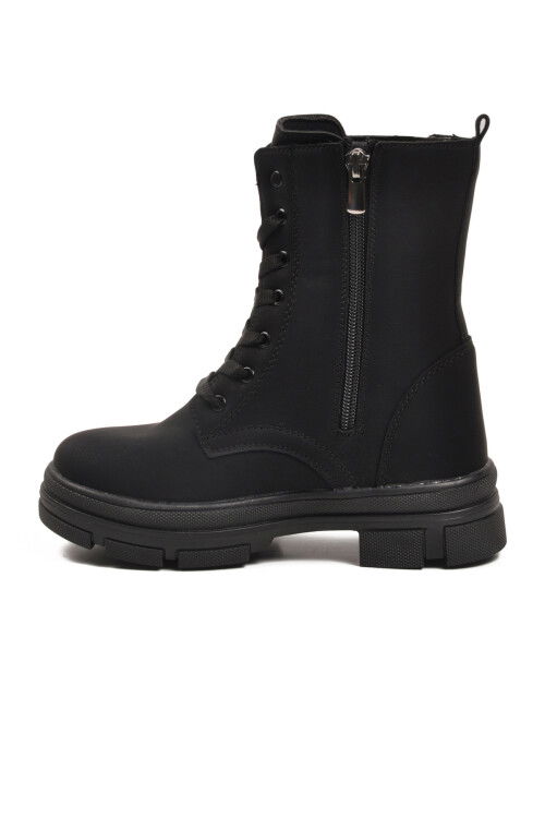 Siyah İçi Polarlı Kaymaz Taban Kız Çocuk Bot G-1001 F Frmr