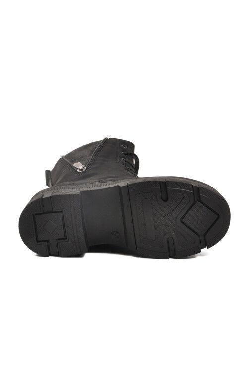 Siyah İçi Polarlı Kaymaz Taban Kız Çocuk Bot G-1001 F Frmr