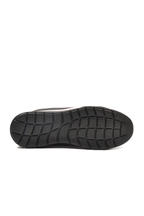 Siyah Kırmızı Lastik Bağcıklı Hafif Esnek Erkek Spor Ayakkabı Kaif 2323 M