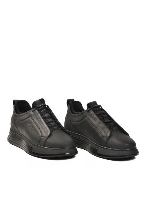 Siyah Mat Nubuk Hakiki Deri Erkek Casual Ayakkabı 1165 M