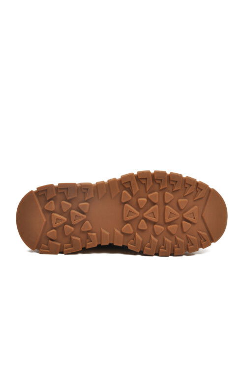 Siyah Nubuk Hakiki Deri Yüksek Taban Erkek Casual Ayakkabı 25K550 M