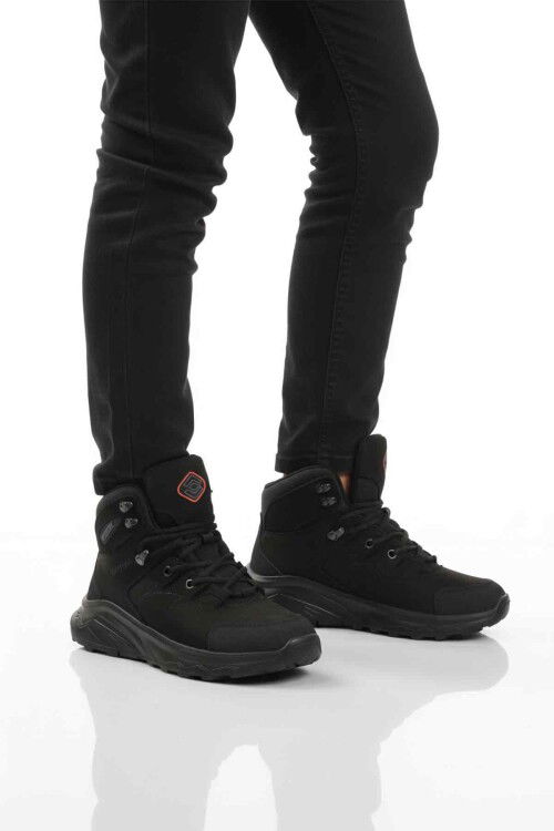 Siyah Nubuk Su Geçirmez Unisex Outdoor Bot G2041 G