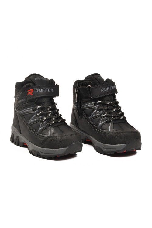 Siyah Polarlı Kaymaz Taban Çocuk Outdoor Bot 2301 P