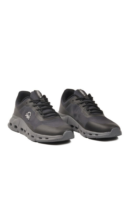 Siyah Bağcıklı Hafızalı Taban Erkek Spor Ayakkabı BNI-11053 M