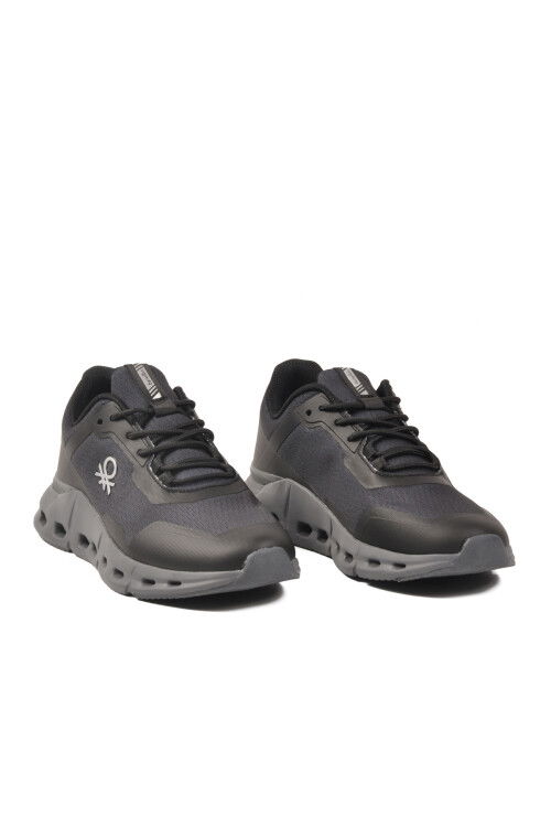 Siyah Bağcıklı Hafızalı Taban Unisex Spor Ayakkabı BNI-11050 G