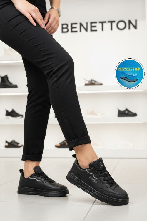 Siyah Memory Foam Kadın Spor Ayakkabı BNI-11201 G