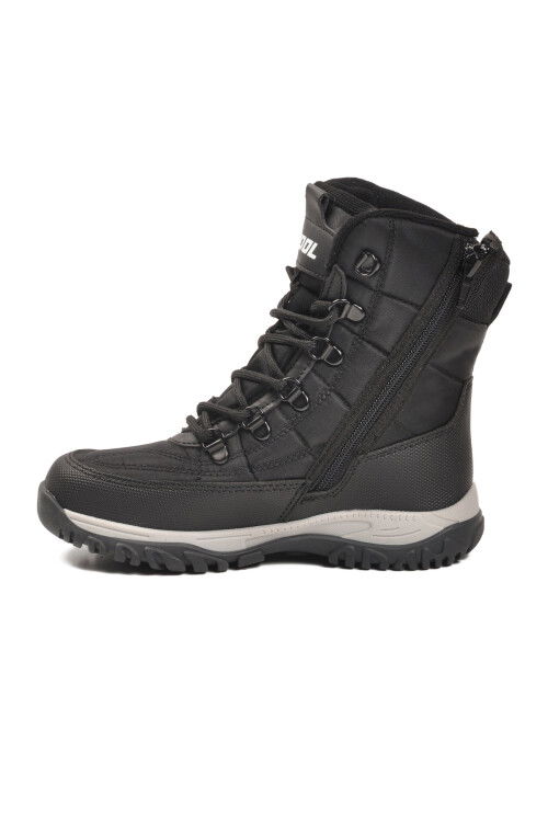 Siyah Polarlı Kaymaz Taban Soğuğa Dirençli Unisex Çocuk Bot Felix F