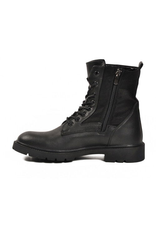 Siyah İçi Polarlı Kaymaz Taban Uzun Erkek Bot 756 M