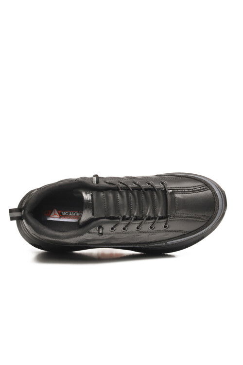 Siyah Memory Foam Lastik Bağcıklı Erkek Sneaker 2250-1 M