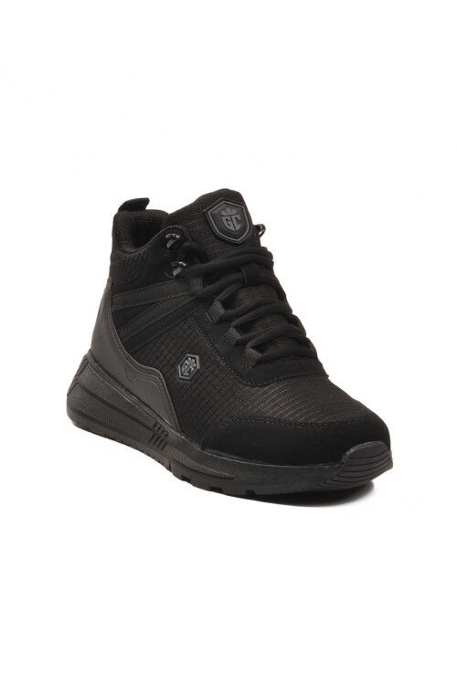 Siyah Bilek Boy Kaymaz Bağcıklı Hafif Unisex Bot 2880 G