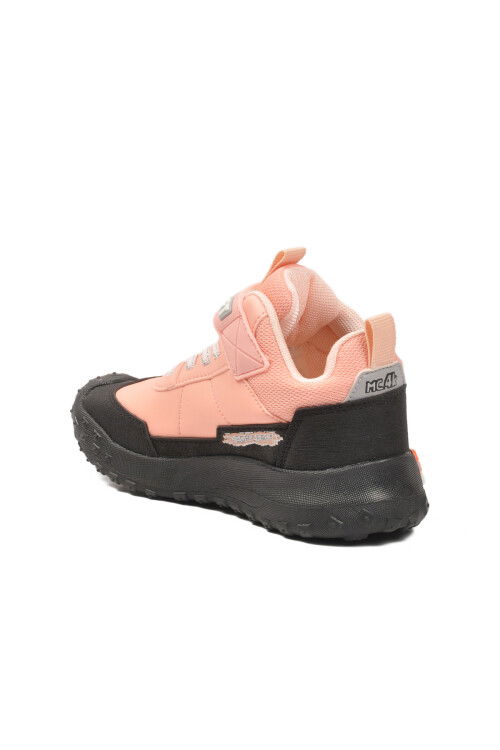 Siyah Pudra Cırtlı Kaymaz Kız Çocuk Spor Ayakkabı 811 F