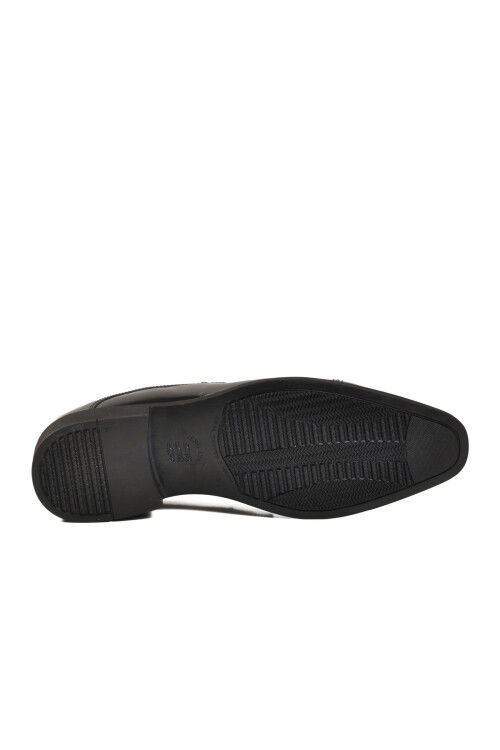 Siyah Rugan Hakiki Deri Erkek Klasik Ayakkabı 02240-26K M