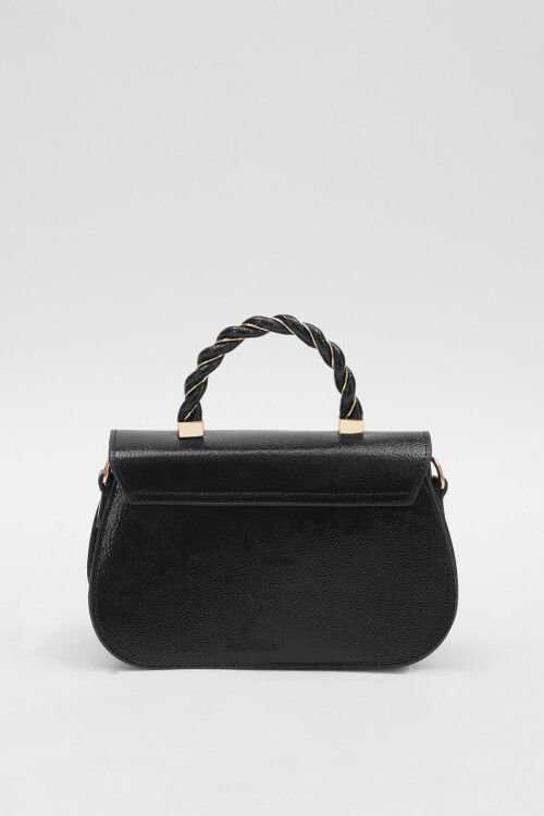 Siyah Rugan Kadın El ve Omuz Çantası 930179