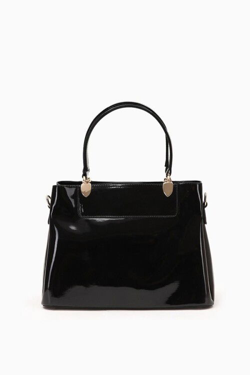 Siyah Rugan Kadın El ve Omuz Çantası 930120