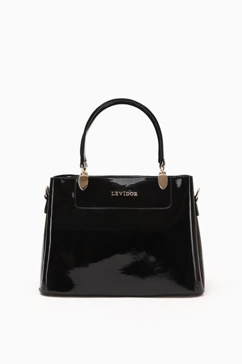 Siyah Rugan Kadın El ve Omuz Çantası 930120