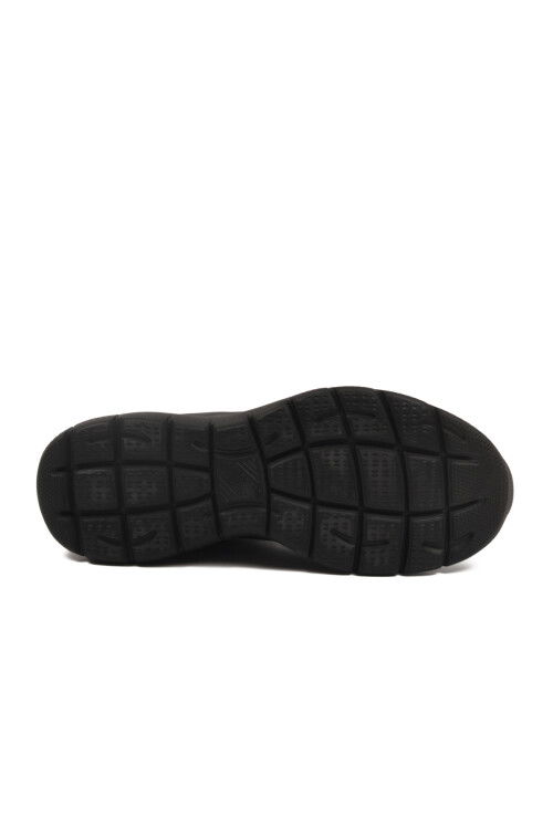 Siyah Bilekten Lastikli Erkek Spor Ayakkabı Flexible Pu M