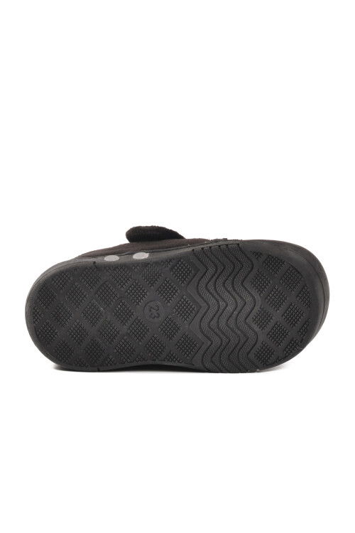 Siyah Süet Cırtlı Bebek Panduf Ba&Ba 058989 B