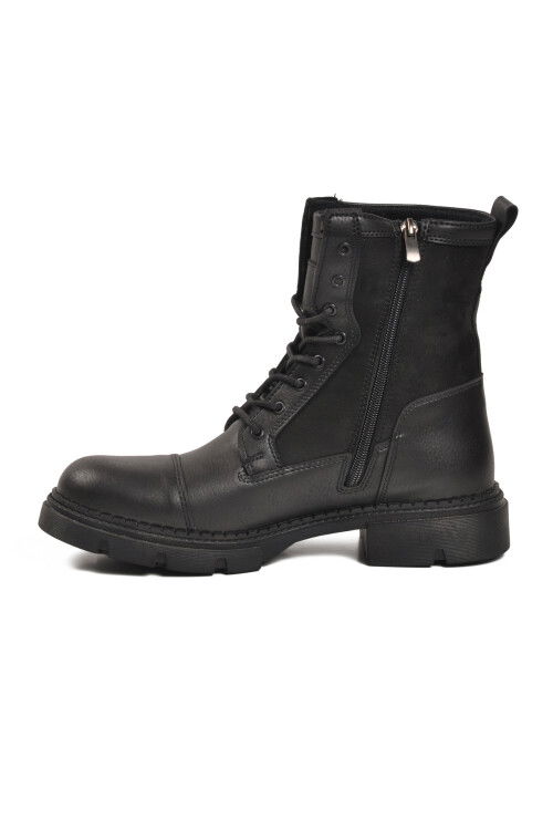 Siyah Bağcıklı Polarlı Kaymaz Taban Erkek Bot 638 M