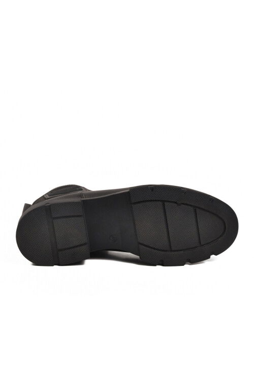 Siyah Bağcıklı Polarlı Kaymaz Taban Erkek Bot 638 M