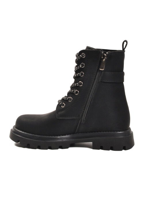 Siyah İçi Polarlı Kaymaz Kız Çocuk Bot Aleda F