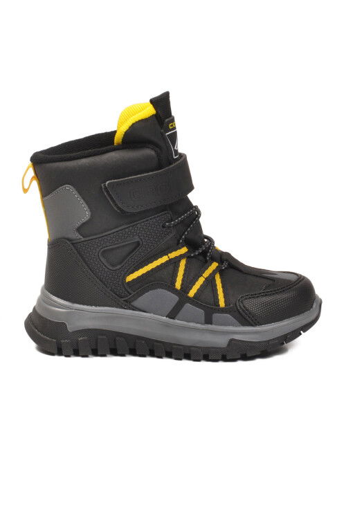 Siyah Cırtlı Kaymaz Taban Unisex Çocuk Bot Hilly P