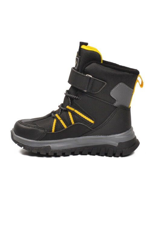 Siyah Cırtlı Kaymaz Taban Unisex Çocuk Bot Hilly P