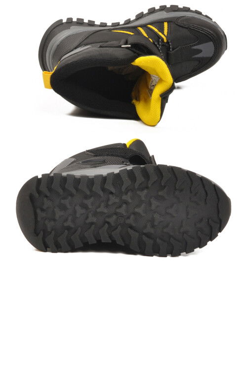 Siyah Cırtlı Kaymaz Taban Unisex Çocuk Bot Hilly P