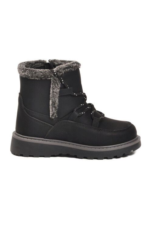 Siyah İçi Polarlı Kaymaz Kız Çocuk Bot Lina F