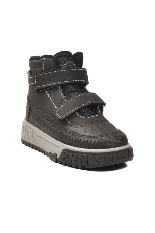 Siyah Su İtici Cırtlı Kaymaz Taban Unisex Çocuk Bot Oscar F