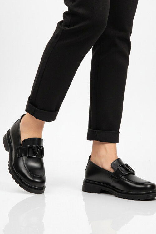 Siyah Hafif Esnek Kadın Casual Ayakkabı 2644 Z