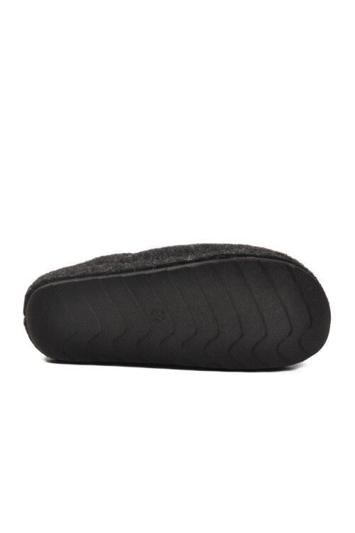 Siyah Keçe Anatomik Kadın Ev Terliği K-9561 Z