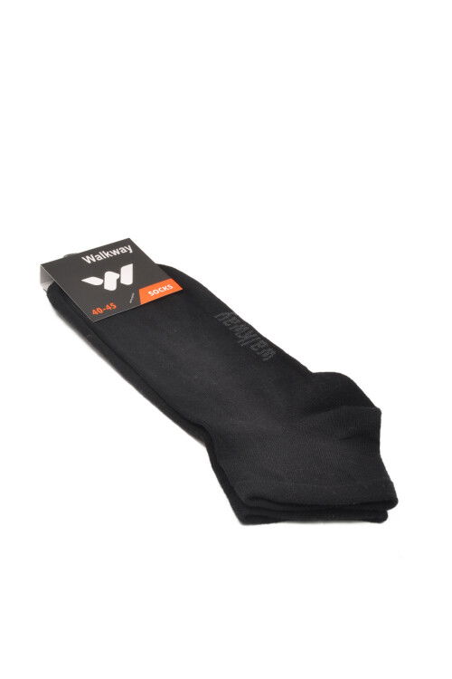 Siyah Pamuklu Dikişli Erkek Patik Çorap PTK-2184