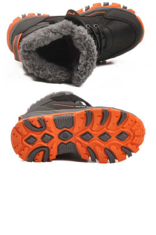 Siyah Turuncu Kürklü Kaymaz Cırtlı Erkek Çocuk Bot 2082 P