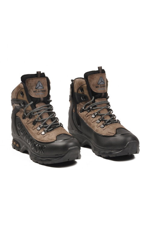 Siyah Vizon Kaymaz Taban Fermuarlı Polarlı Unisex Outdoor Bot 2115 G