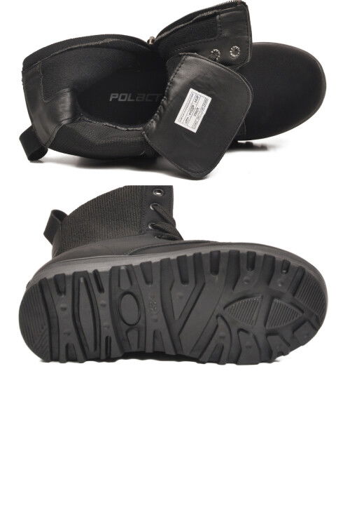 Siyah Zümrüt İçi Polarlı Kaymaz Taban Kız Çocuk Bot 23002 F