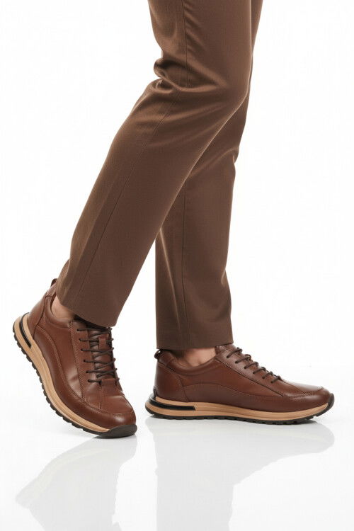 Taba Hakiki Deri Erkek Sneaker 2636 M