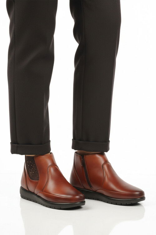 Taba Jel Taban Anatomik Fermuarlı Kadın Bot 301 Z