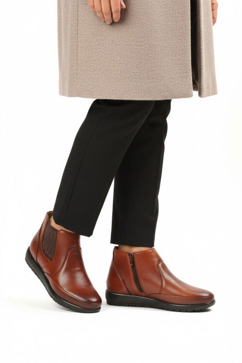 Taba Jel Taban Anatomik Fermuarlı Kadın Bot 302 Bot Z