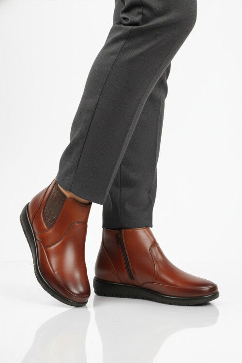 Taba Jel Taban Anatomik Fermuarlı Kadın Bot 302 Bot Z