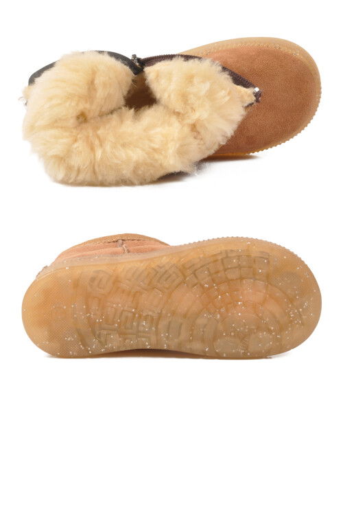 Taba İçi Kürklü Soğuğa Dirençli Kız Çocuk Bot 1212 P