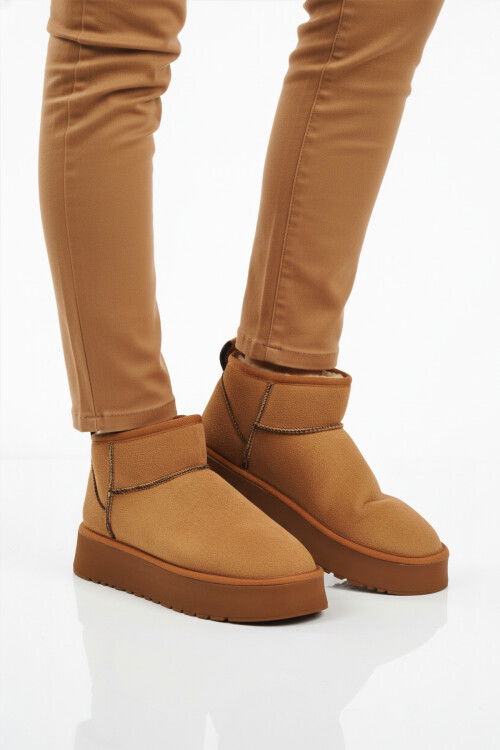 Taba İçi Kürklü Soğuğa Dirençli Kadın Bot U-400 Z