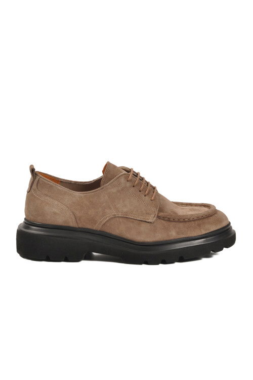 Vizon Nubuk Hakiki Deri Erkek Casual Ayakkabı 54083 M