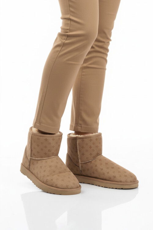 Vizon Süet İçi Kürklü Soğuğa Dirençli Kadın Bot PC-55394 Z