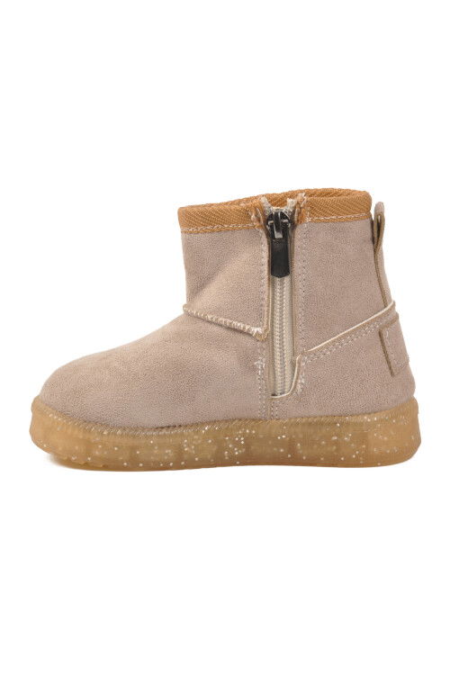 Vizon İçi Kürklü Fermuarlı Bebek Bot 1212 B