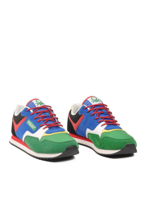 Yeşil Bağcıklı Hafif Erkek Spor Ayakkabı BNI-10047 M