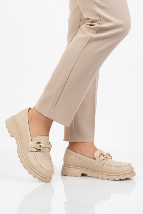 Bej Hafif Kadın Casual Ayakkabı 1003 Z
