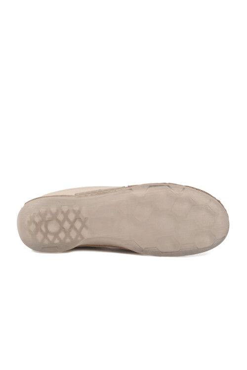 Premium Bej Hakiki Deri Anatomik Kadın Casual Ayakkabı 44404 Z